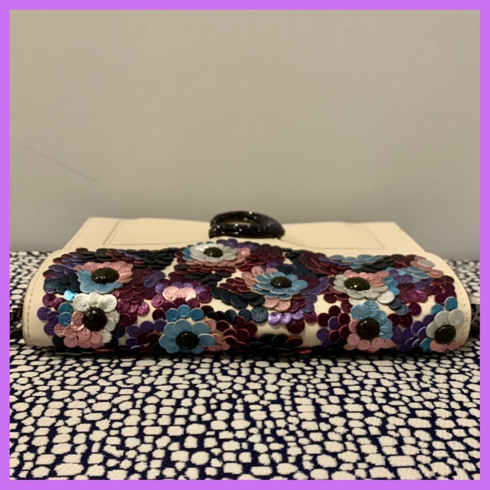 Coach Tabby Chain Clutch with Metallic Sequins NWT - Picture 12 of 13